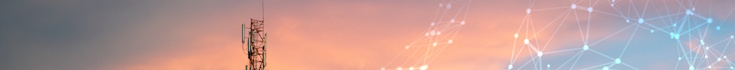 Telecoms tower over sunset 