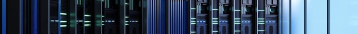 Stock photo of the inside of a data centre