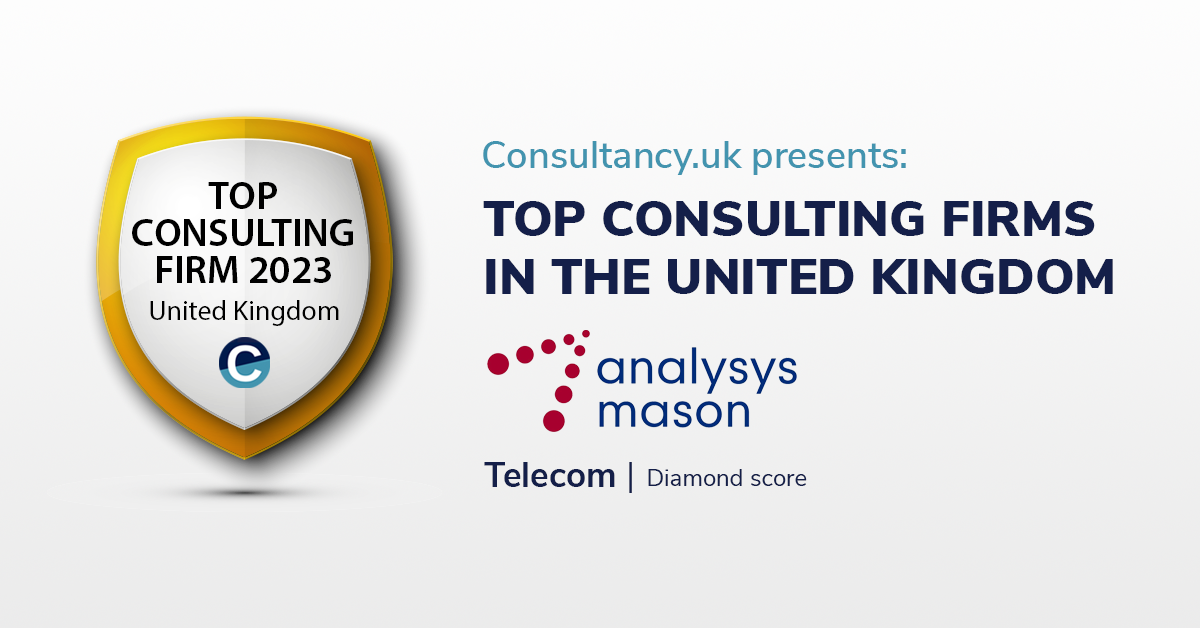 Analysys Mason in Top Consulting Firms