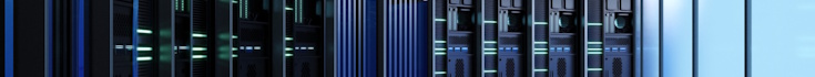 Stock photo of the inside of a data centre