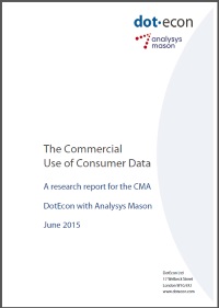 The commercial use of consumer data