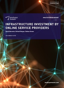 Infrastructure Investment by Online Service Providers
