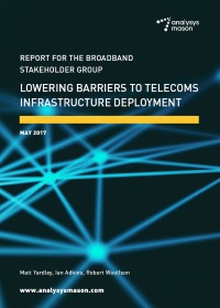 Lowering barriers to telecoms infrastructure deployment