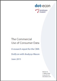 The commercial use of consumer data