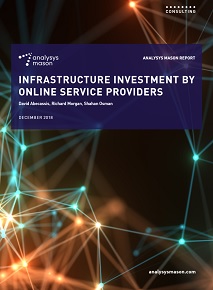 Infrastructure Investment by Online Service Providers