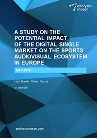 Report on impact of Digital Single Market on sports audiovisual ecosystem